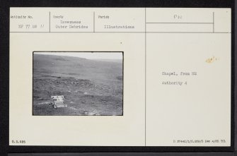 North Uist, Tigharry, St Clement's Chapel, NF77SW 11, Ordnance Survey index card, Recto