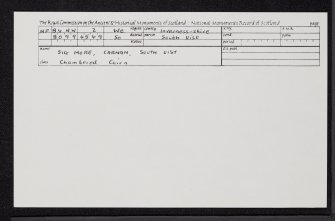 South Uist, Carnan, Sig More, NF84NW 2, Ordnance Survey index card, Recto