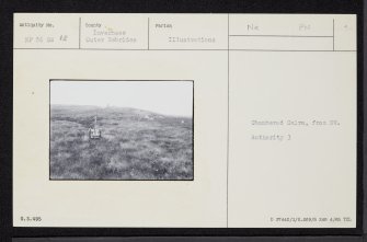 North Uist, Oban Nam Fiadh, NF86SW 12, Ordnance Survey index card, Recto