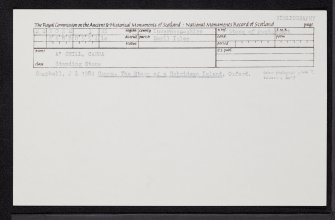 Canna, A' Chill, NG20NE 3, Ordnance Survey index card, Recto