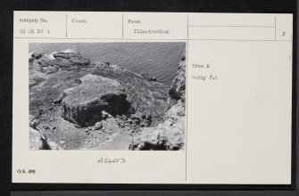 Canna, Dun Channa, NG20SW 1, Ordnance Survey index card, page number 2, Verso