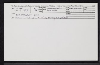 Skye, Biod A'Mhurain, NG23NW 1, Ordnance Survey index card, Recto