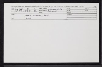 Skye, Glen Heysdal, NG24NE 5, Ordnance Survey index card, Recto