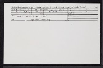 Skye, Forse Breitheimh, NG25NE 4, Ordnance Survey index card, Recto