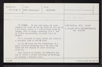 Skye, Cnoc Na Cairidh, NG25SE 3, Ordnance Survey index card, Recto