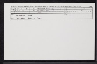 Skye, Husabost, NG25SW 8, Ordnance Survey index card, Recto