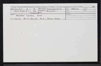 Skye, Trumpan Church, NG26SW 3, Ordnance Survey index card, Recto