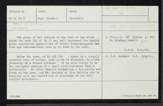 Skye, Creag A'Chapuill, NG31NE 7, Ordnance Survey index card, Recto