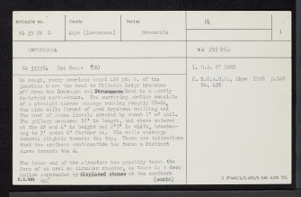 Skye, Knock Ullinish, NG33NW 2, Ordnance Survey index card, page number 1, Recto