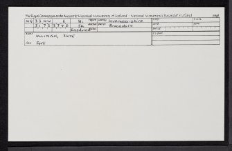 Skye, Ullinish, NG33NW 6, Ordnance Survey index card, Recto