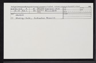 Skye, Oronsay, NG33NW 9, Ordnance Survey index card, Recto