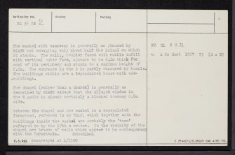 Skye, Eilean Chaluim Chille, NG36NE 2, Ordnance Survey index card, page number 4, Verso