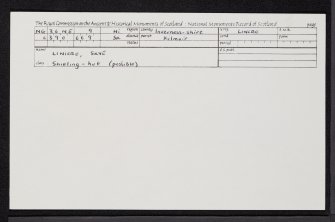 Linicro, Skye, NG36NE 9, Ordnance Survey index card, Recto