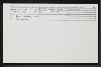 Skye, Bile, Torvaig, NG44SE 10, Ordnance Survey index card, Recto