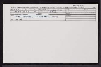 Skye, Portree, Portree Lodge, NG44SE 17, Ordnance Survey index card, Recto