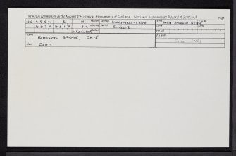 Romesdal Bridge, Skye, NG45SW 6, Ordnance Survey index card, Recto