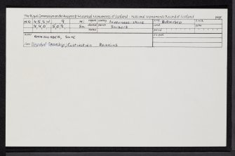 Annishader, Skye, NG45SW 9, Ordnance Survey index card, Recto