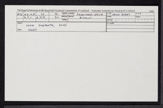 Loch Sheanta, Skye, NG46NE 10, Ordnance Survey index card, Recto