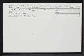 Skye, Kilmuir, NG46NW 2, Ordnance Survey index card, Recto