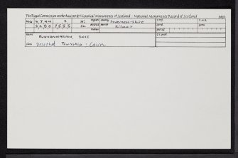 Dunvannarain, Skye, NG47NW 2, Ordnance Survey index card, Recto