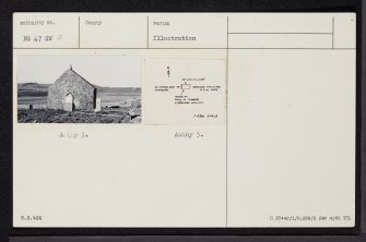 St Molaug's Church, Kilmaluag, Skye, NG47SW 2, Ordnance Survey index card, Recto
