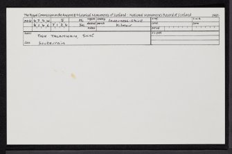 Tigh Talamhain, Skye, NG47SW 5, Ordnance Survey index card, Recto