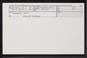 Lachasay, Skye, NG47SW 8, Ordnance Survey index card, Recto