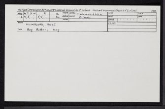 Kilmaluag, Skye, NG47SW 9, Ordnance Survey index card, Recto