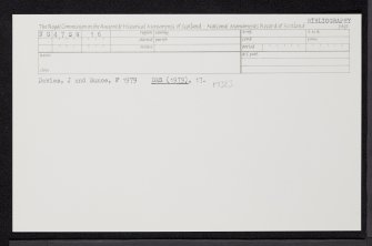 Kilmaluag, Skye, NG47SW 16, Ordnance Survey index card, Recto