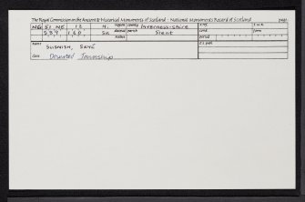 Skye, Suisnish, NG51NE 12, Ordnance Survey index card, Recto