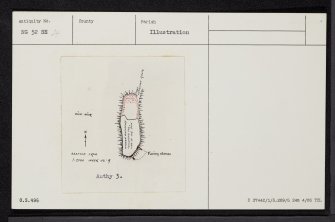 Skye, Dun Mor, Torrin, NG52SE 4, Ordnance Survey index card, Recto