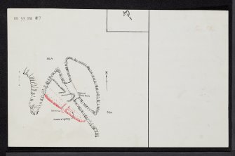 Skye, Dun Vlargveg, NG53NW 9, Ordnance Survey index card, Recto