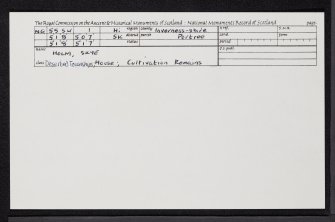 Skye, Holm, NG55SW 1, Ordnance Survey index card, Recto