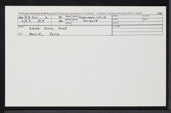 Skye, Storr Rock, NG55SW 4, Ordnance Survey index card, Recto