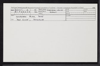 Skye, Lonfearn Burn, NG56SW 6, Ordnance Survey index card, Recto