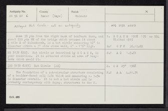 Skye, Lonfearn Burn, NG56SW 6, Ordnance Survey index card, Recto