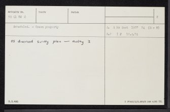Skye, Dun Boreraig, NG61NW 2, Ordnance Survey index card, page number 2, Recto