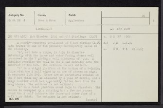 Rubha Na Guailne, NG64NE 3, Ordnance Survey index card, page number 1, Recto