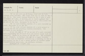 Rubha Na Guailne, NG64NE 3, Ordnance Survey index card, page number 2, Verso
