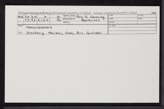 Camusterrach, NG74SW 4, Ordnance Survey index card, Recto