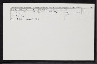 Glenelg, NG81NW 15, Ordnance Survey index card, Recto
