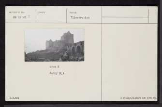 Eilean Donan Castle, NG82NE 3, Ordnance Survey index card, Recto