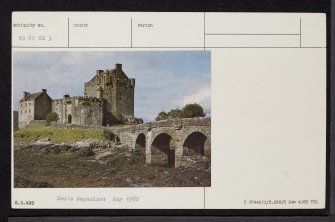 Eilean Donan Castle, NG82NE 3, Ordnance Survey index card, Verso