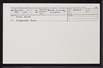 Eilean Donan, NG82NE 7, Ordnance Survey index card, Recto