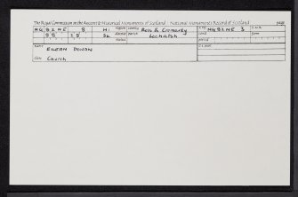 Eilean Donan, NG82NE 8, Ordnance Survey index card, Recto