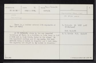 Carr, NG82SE 1, Ordnance Survey index card, page number 1, Recto