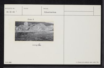 Strome Castle, NG83NE 1, Ordnance Survey index card, Recto