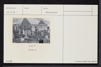 Kintail, St Dubhthac's Church, NG92SW 3, Ordnance Survey index card, Recto