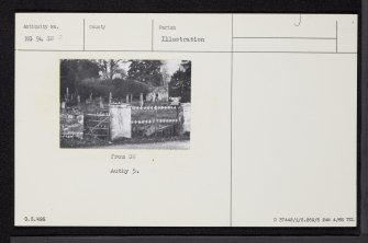 Kirkton, Lochcarron Parish Church, NG94SW 2, Ordnance Survey index card, Recto