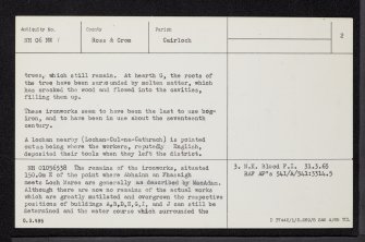 Fasagh, NH06NW 1, Ordnance Survey index card, page number 2, Verso